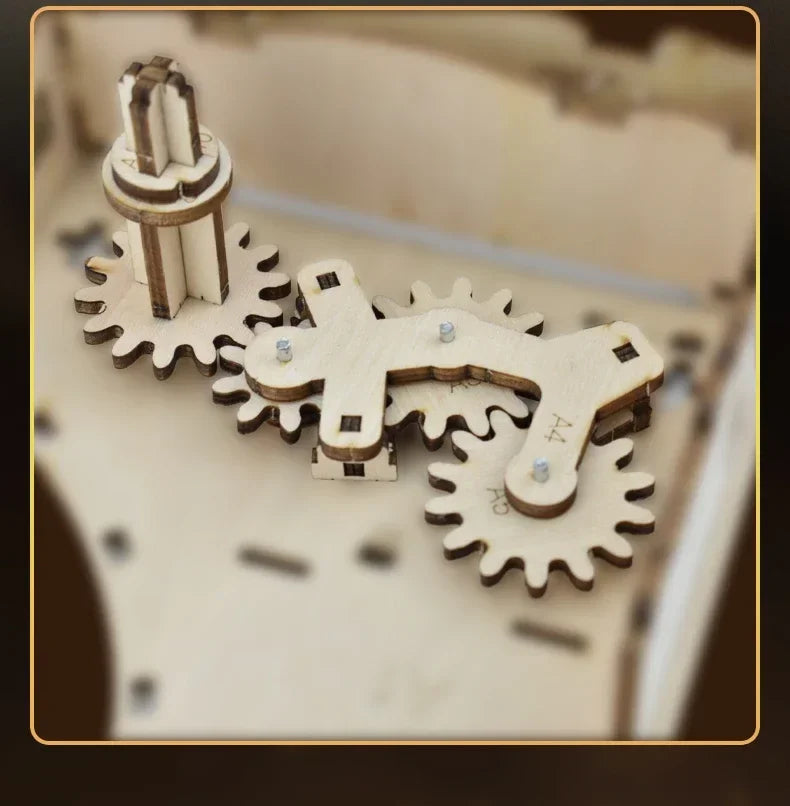 Wooden 3D Piano Music Box Puzzle