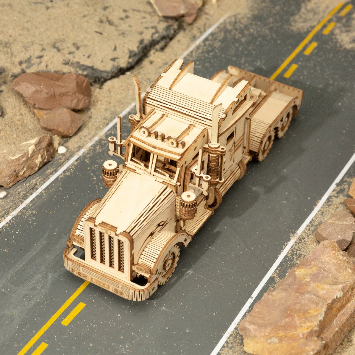 Wooden 3D Classic Car Train Army Jeep Heavy Truck Vintage Car Puzzle