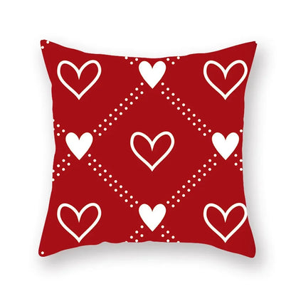 "Valentine's Day Red Black Series" Pillow Covers