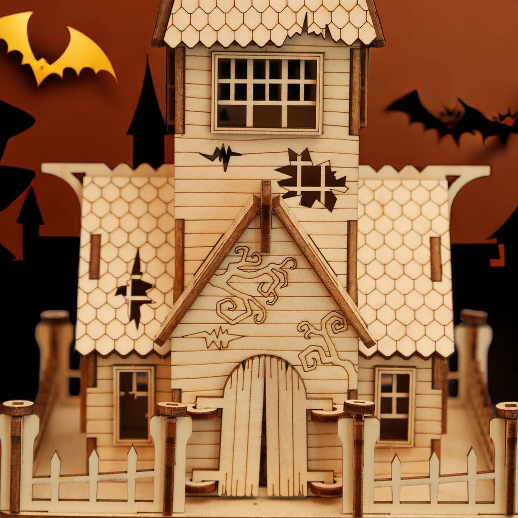 Wooden 3D Vampire Castle Puzzle