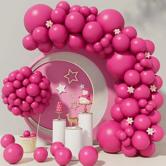 Hot Pink Balloon Garland Kit