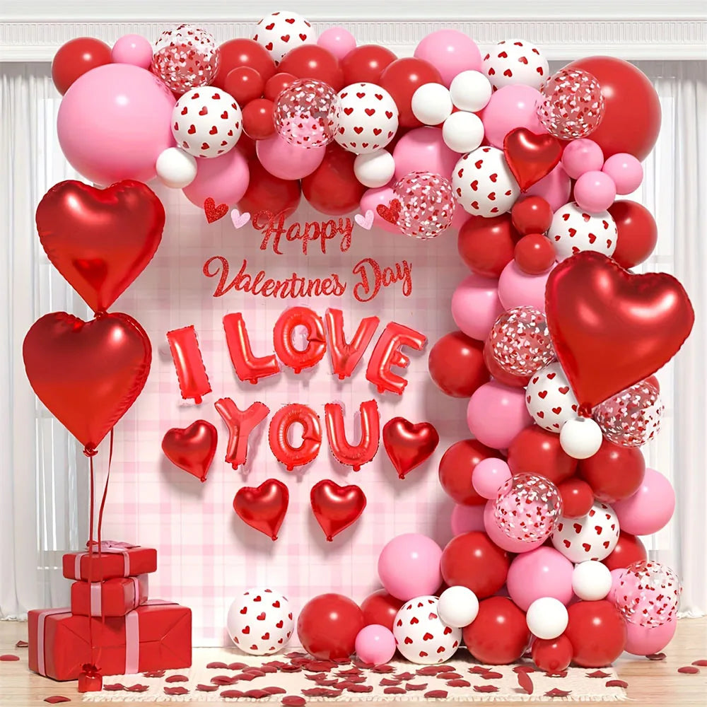 Valentine's Day Balloon Garland