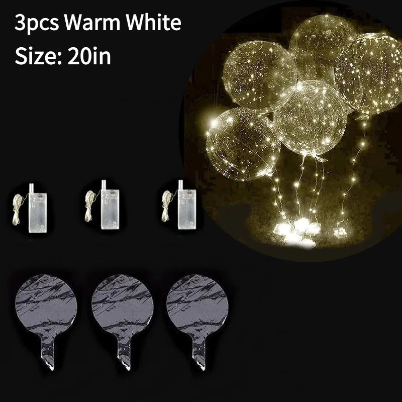 3-12PCS LED Light Balloons