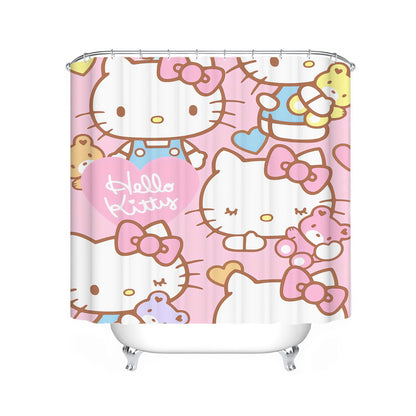 Ensemble de douche à l'effigie du dessin animé Hello Kitty