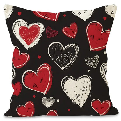 "Valentine's Day Love Heart" Pillow Covers