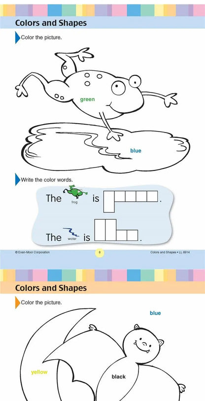 La línea de aprendizaje Colores y formas