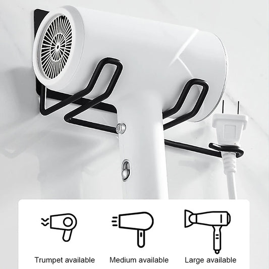 Wall Mounted Hair Dryer Rack