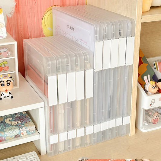 Transparent File Organizer Box