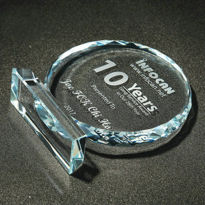 Crystal Award Plaque Trophy