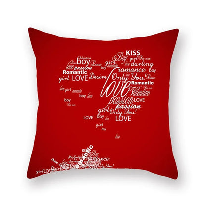 "Valentine's Day Red Black Series" Pillow Covers