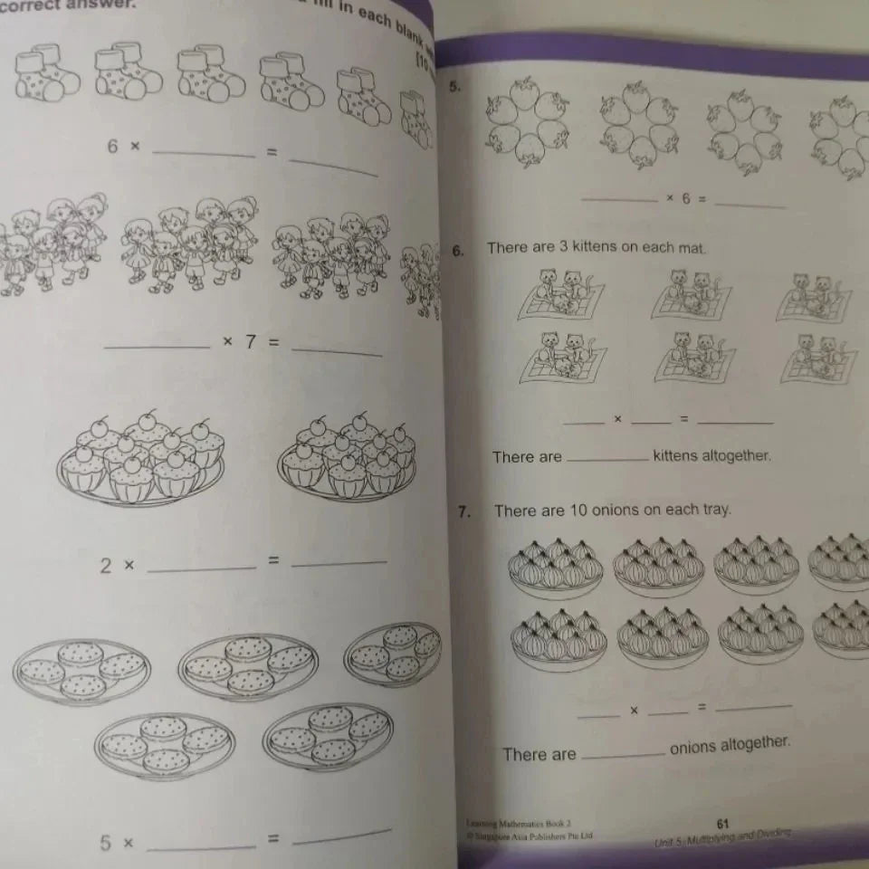 Cuadernos de trabajo para aprender matemáticas, grado N - K2