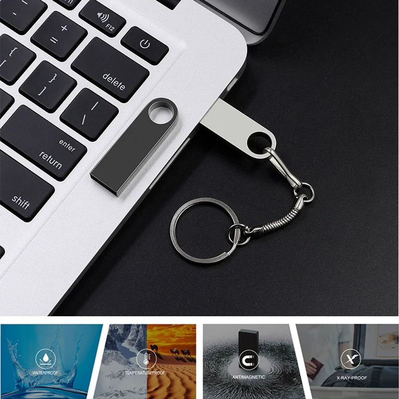 Metal USB Flash Drive Key Ring