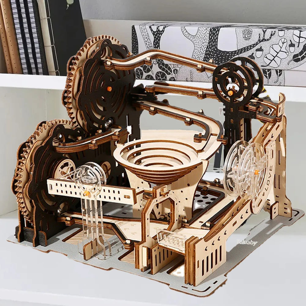 Wooden 3D Marble Run Puzzle