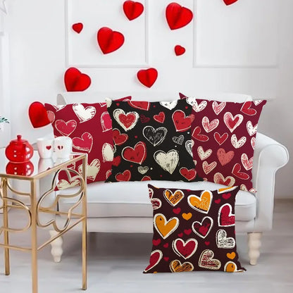 "Valentine's Day Love Heart" Pillow Covers