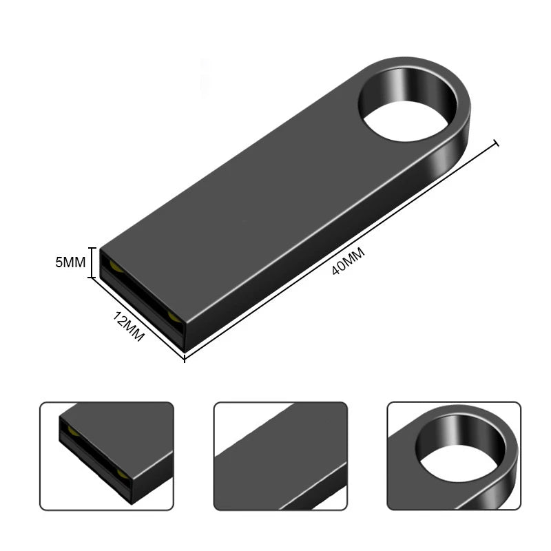 Metal USB Flash Drive Key Ring