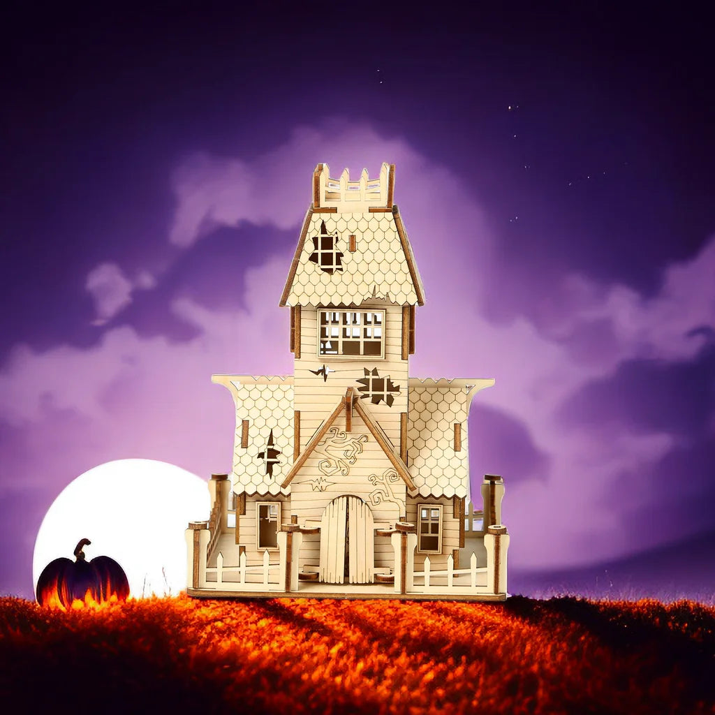 Wooden 3D Vampire Castle Puzzle