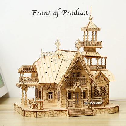 Wooden 3D Villa House Puzzle