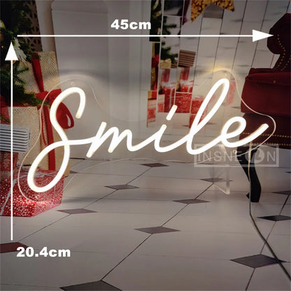 "Smile" Neon Signs