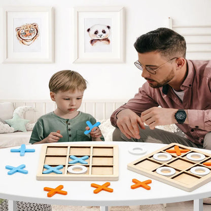 Wooden Tic-Tac-Toe Game