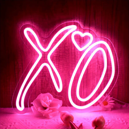 "XO Heart" Neon Signs