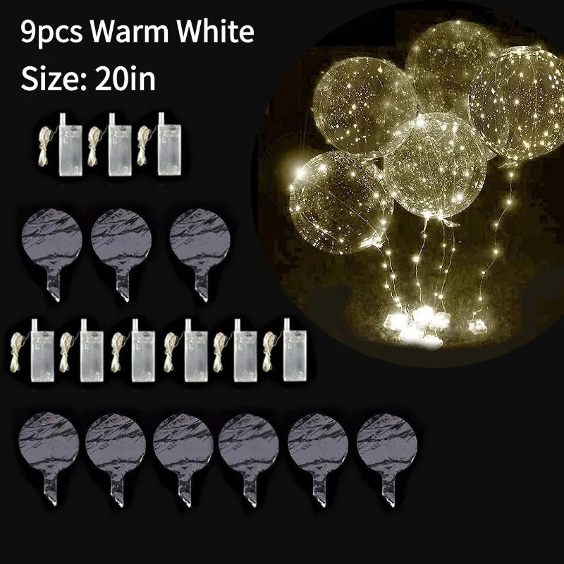 3-12PCS LED Light Balloons