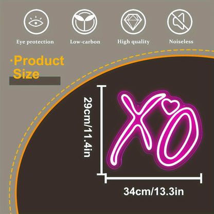 "XO Heart" Neon Signs