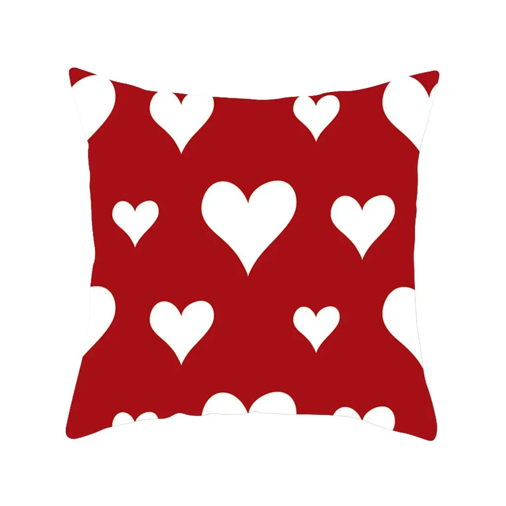 "Valentine's Day Red Black Series" Pillow Covers