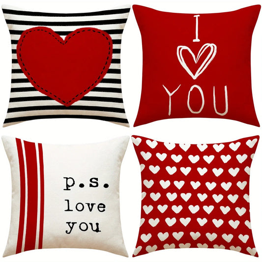 "Valentine's Day" Decorative Pillow Covers