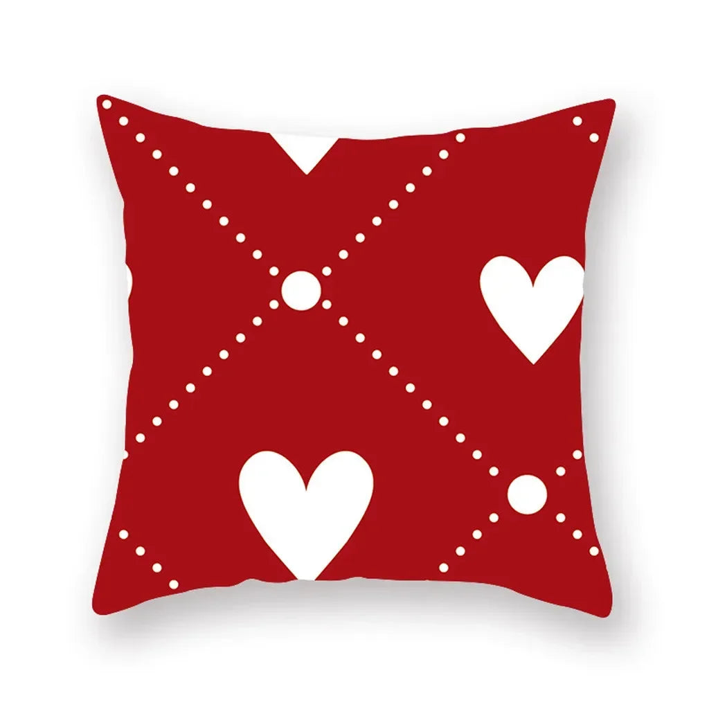 "Valentine's Day Red Black Series" Pillow Covers