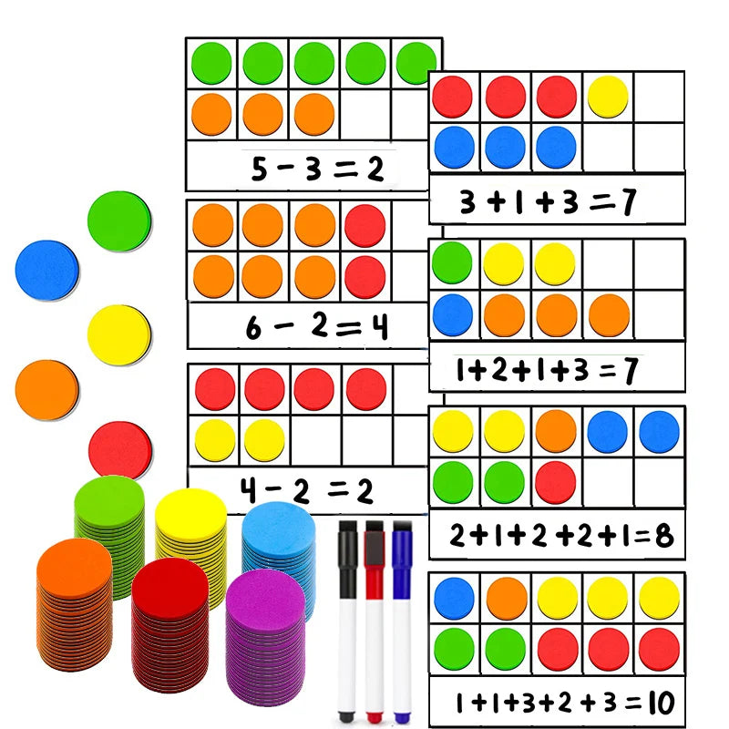 Colorful Magnetic Ten Frame Set