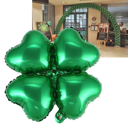 12 Pcs Clover Mylar Balloons