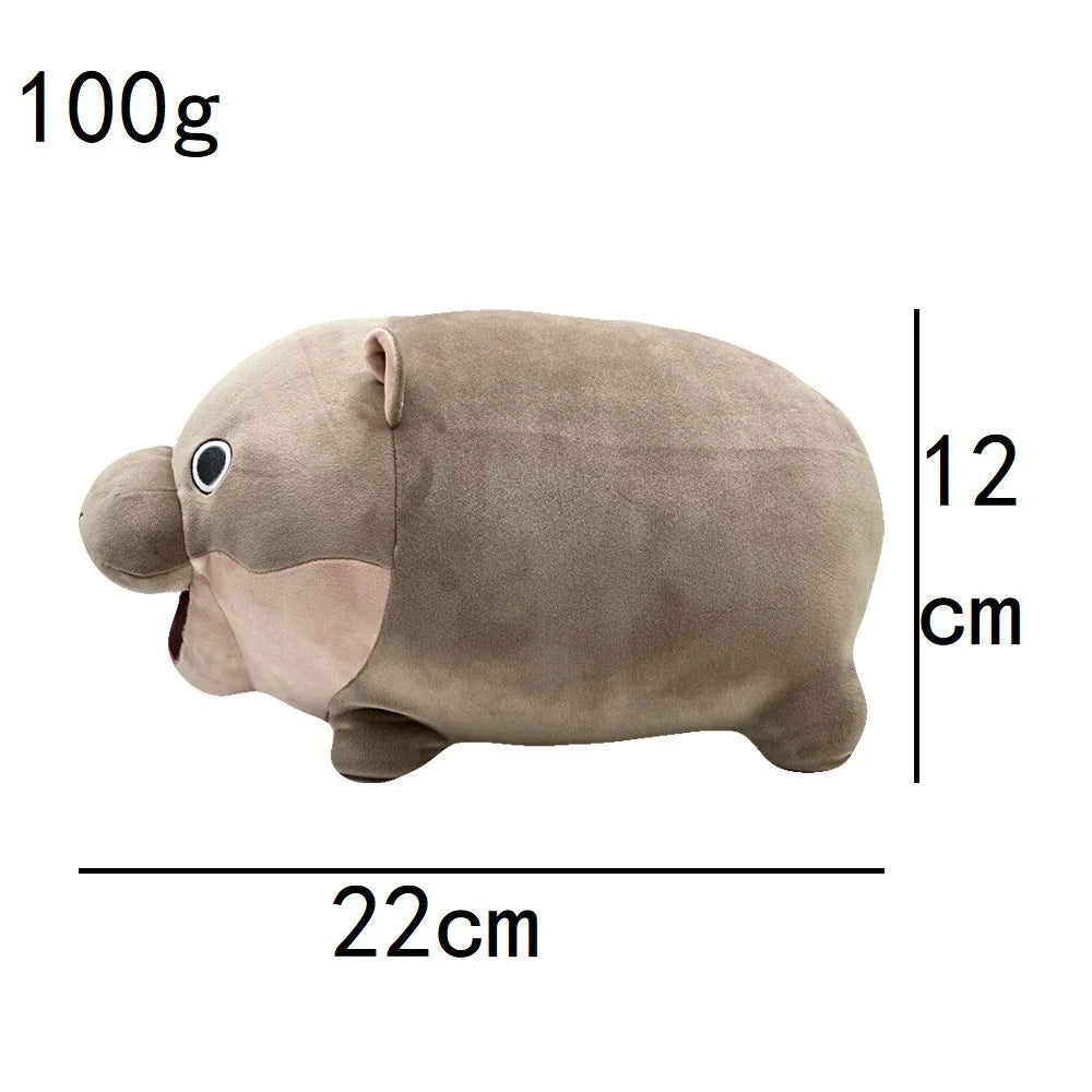 Weighted Plush Stuffed Animal Pillow - Hippopotamus