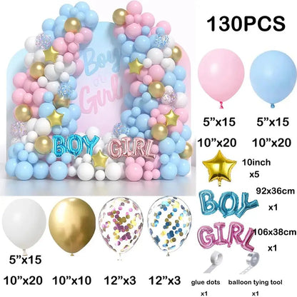 110pcs Rose Red Gold Balloon Garland Kit