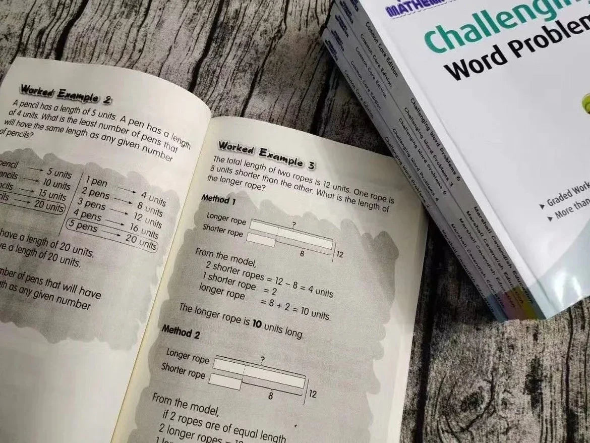 Problemas matemáticos desafiantes, grados 1 a 6: 6 volúmenes