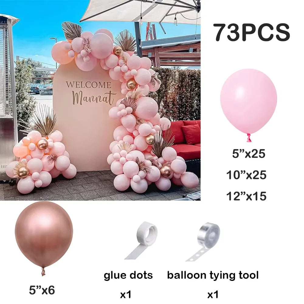 Pearl Pink Balloon Garland