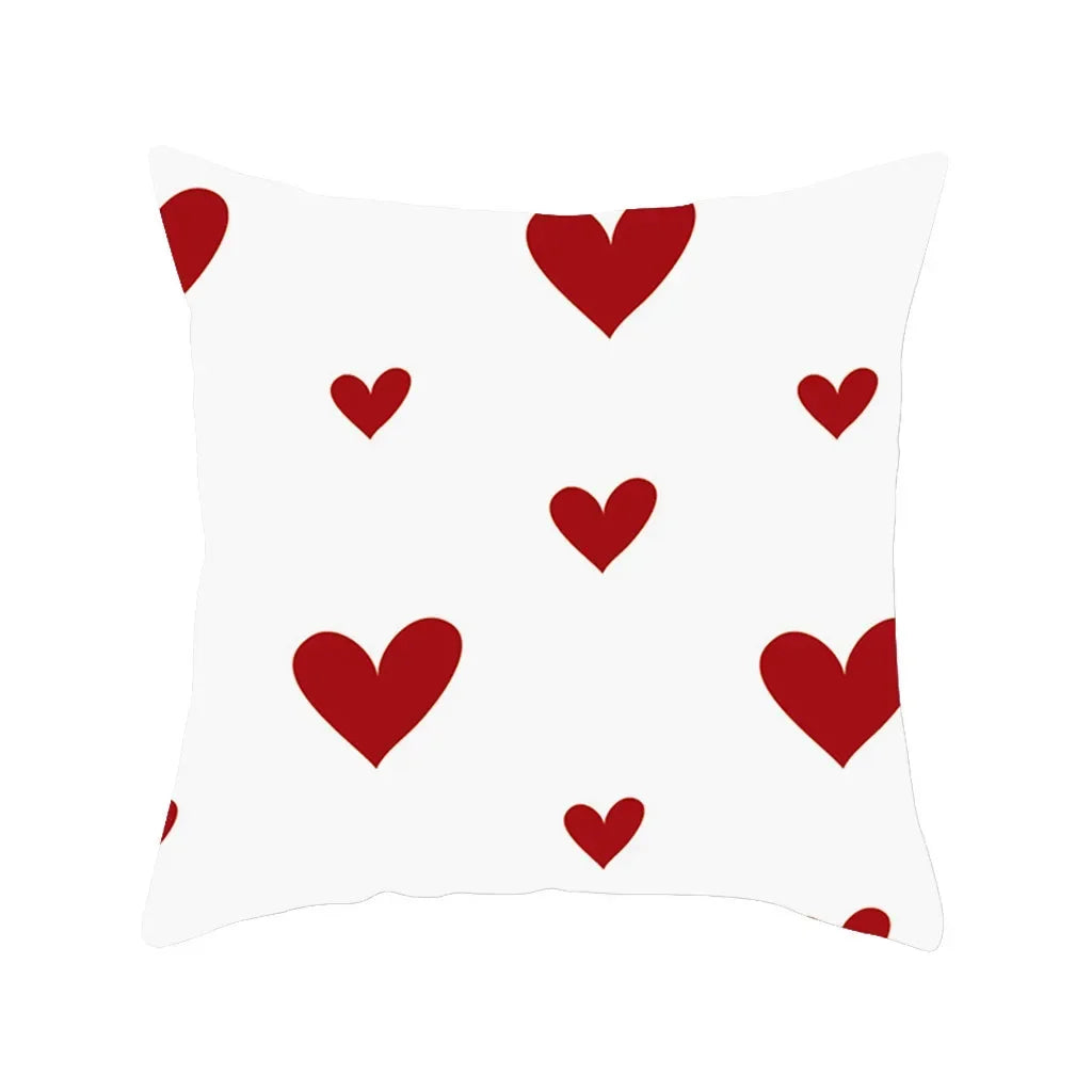 "Valentine's Day Red Black Series" Pillow Covers