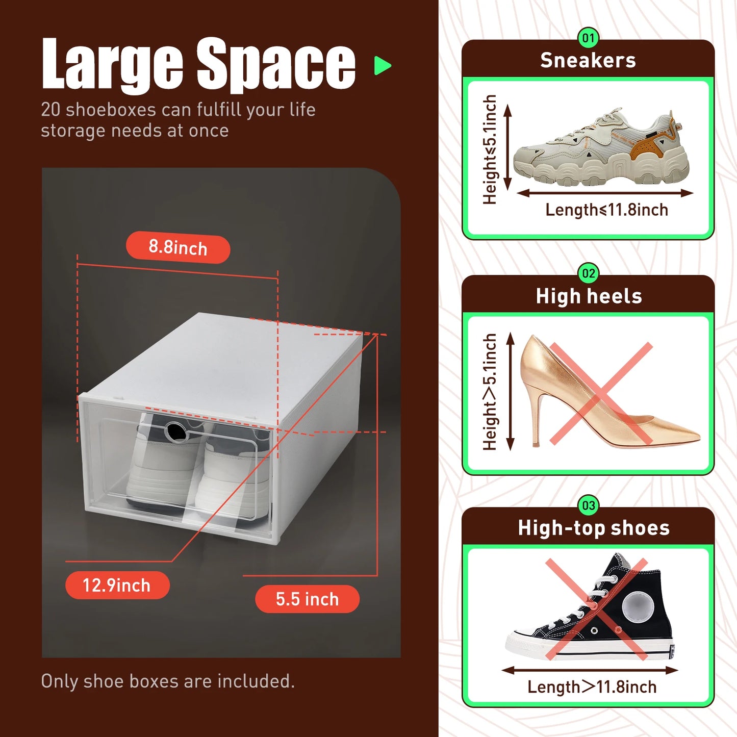 Stackable Shoe Storage Organizer