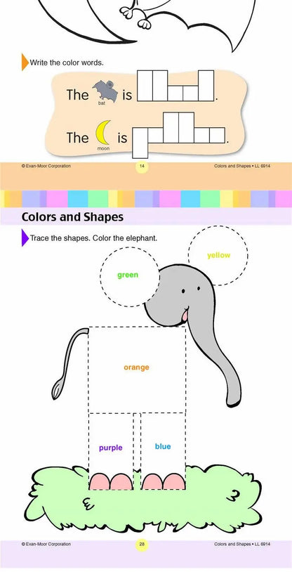 La línea de aprendizaje Colores y formas