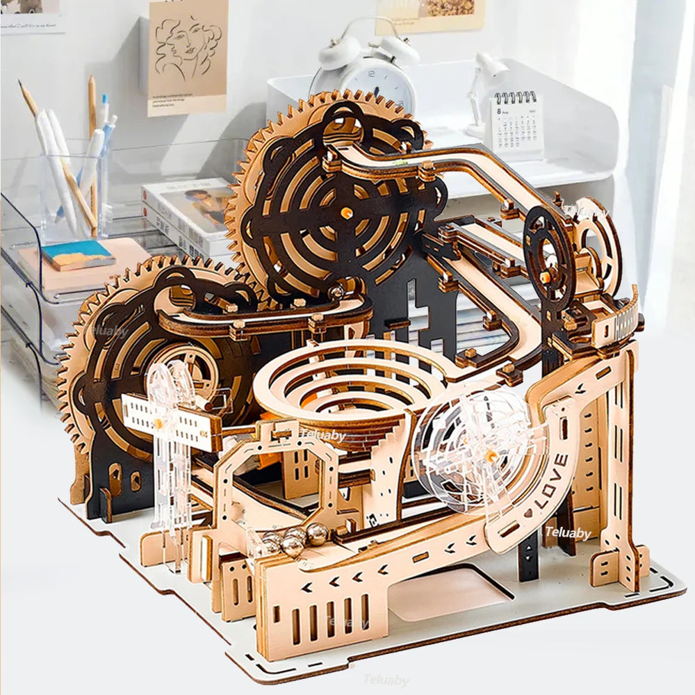 Wooden 3D Marble Run Puzzle