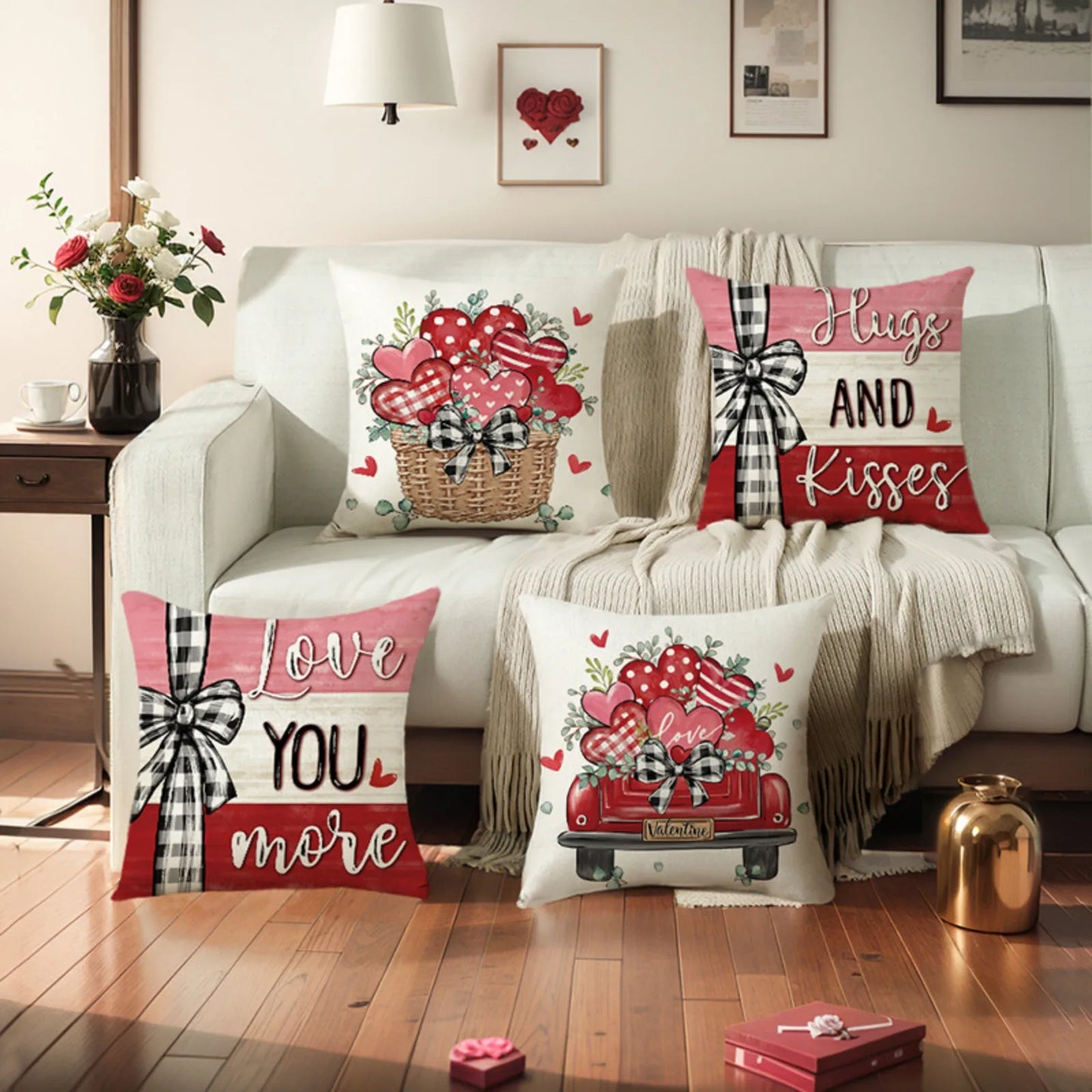 "Valentine's Day" Themed Pillow Covers