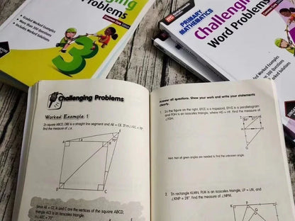 Problemas matemáticos desafiantes, grados 1 a 6: 6 volúmenes