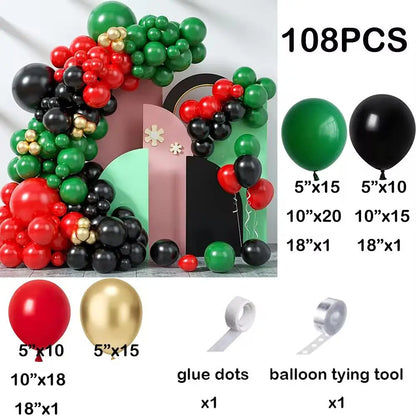 Double Red/White Balloon Garland