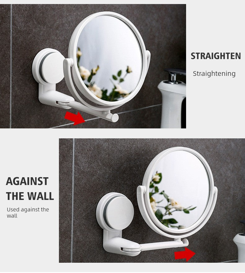 Wall-Mounted Foldable Bathroom Mirror