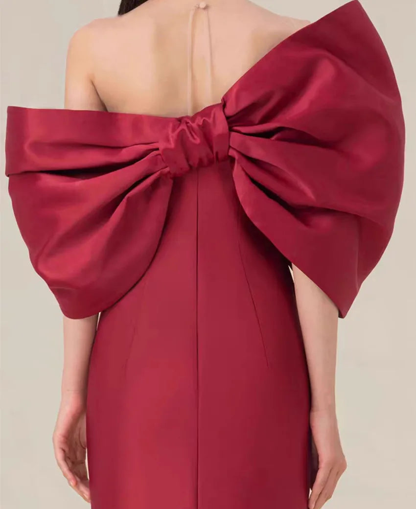 Asymmetrical Bow Dress