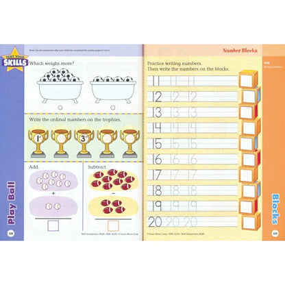 Cahier d'exercices de mathématiques Skill Sharpeners - Maternelle