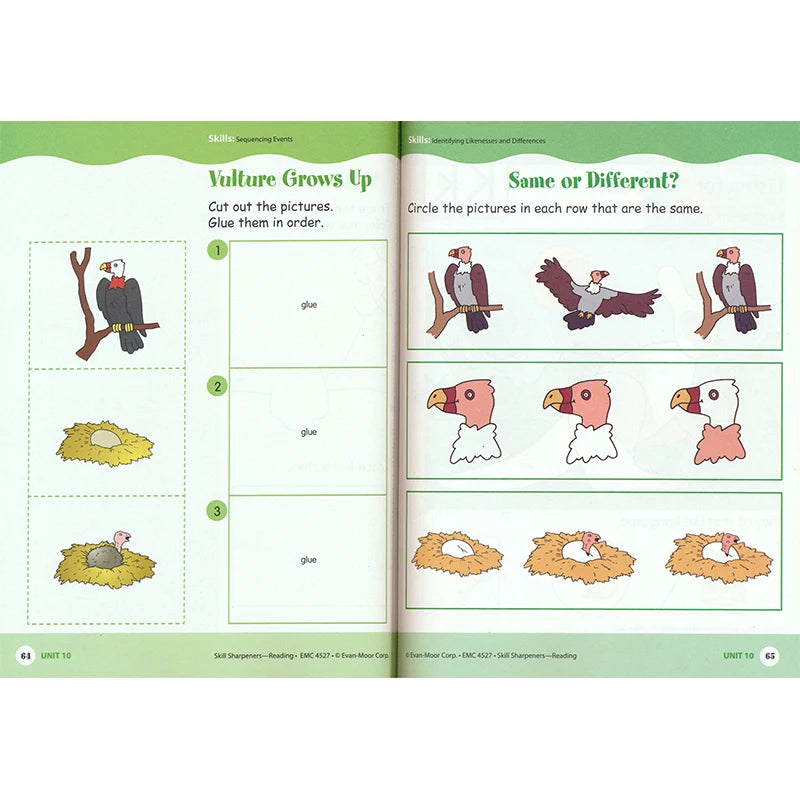 Cahier d'exercices de lecture Skill Sharpeners - Pré-maternelle