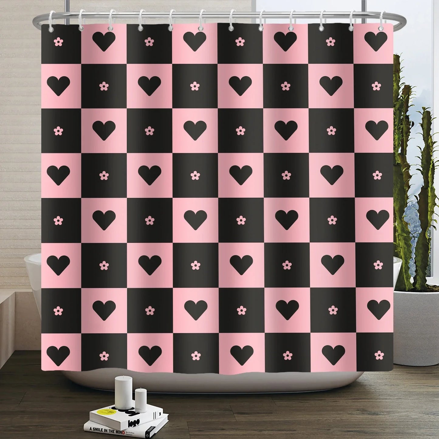 "Happy Valentine's Day" Shower Curtain