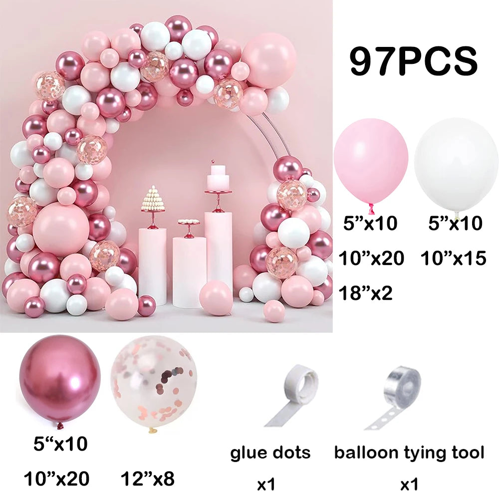 Pearl Pink Balloon Garland