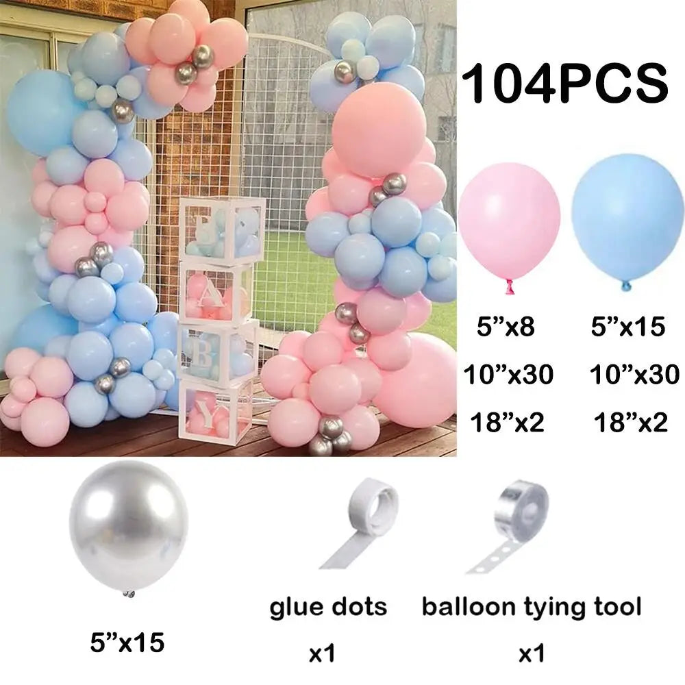 110pcs Rose Red Gold Balloon Garland Kit