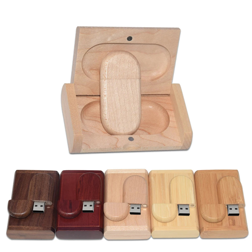 Wooden Gift Box USB 2.0 Flash Drive